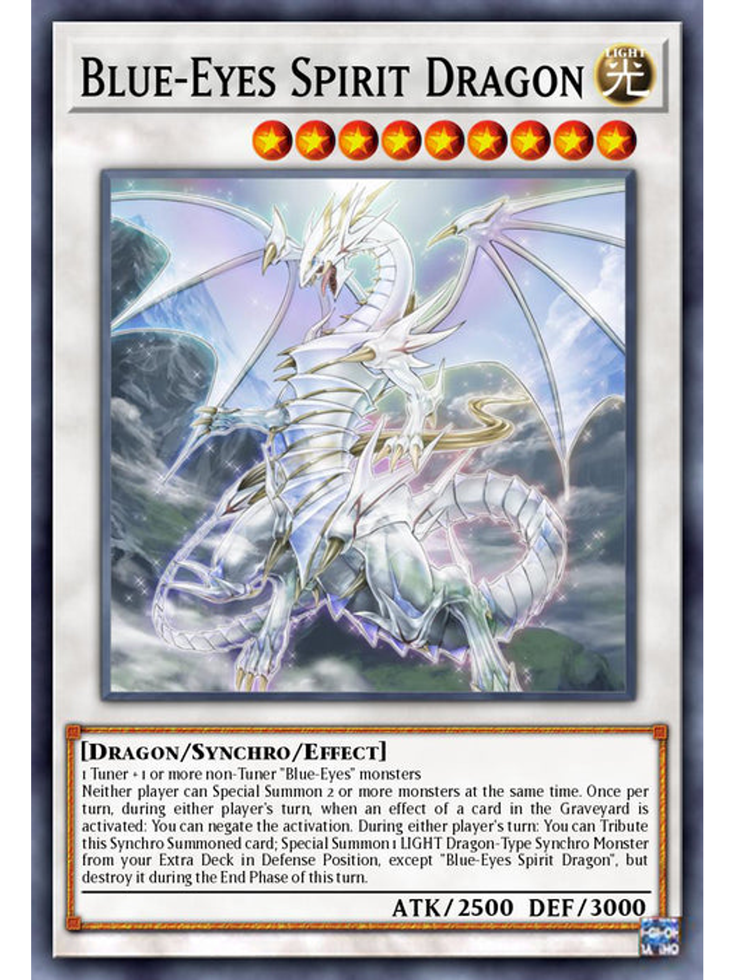 Blue-Eyes Spirit Dragon  - RA02-EN030 - Ultimate Rare 1st Edition 1