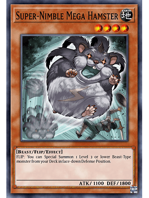 Super-Nimble Mega Hamster  - RA02-EN004 - Collector's Rare 1st Edition
