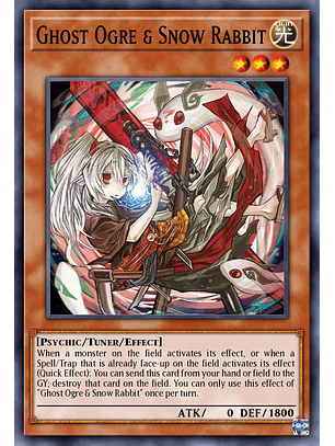 Ghost Ogre & Snow Rabbit (alternate art)  - RA02-EN009 - Collector's Rare 1st Edition