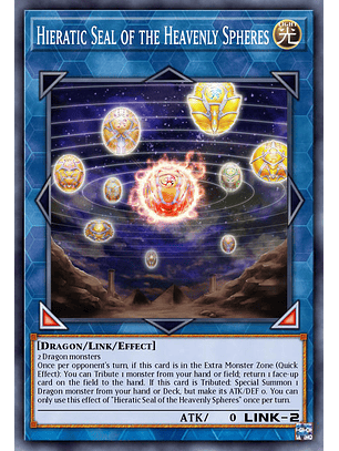 Hieratic Seal of the Heavenly Spheres  - RA02-EN039 - Collector's Rare 1st Edition