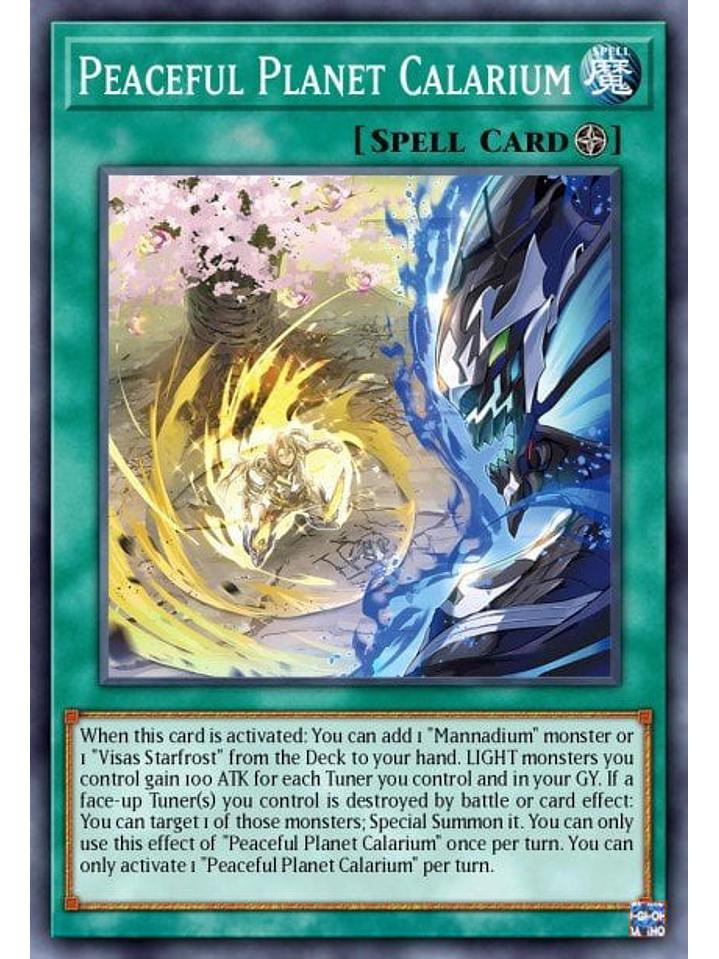 Peaceful Planet Calarium  - RA02-EN074 - Collector's Rare 1st Edition 1