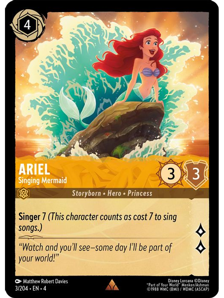 003/204 R Ariel - Singing Mermaid 1