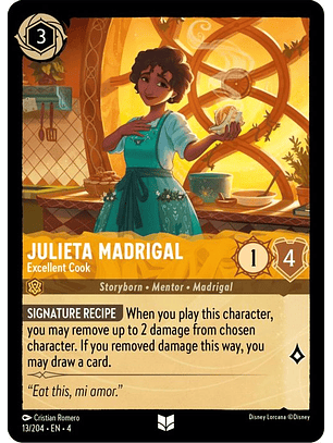 013/204 UC Julieta Madrigal - Excellent Cook