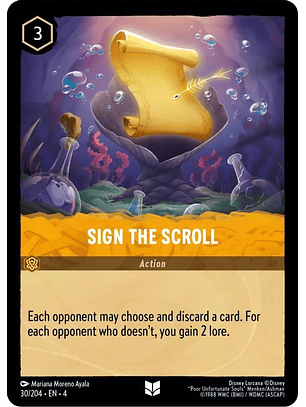 030/204 UC Sign the Scroll
