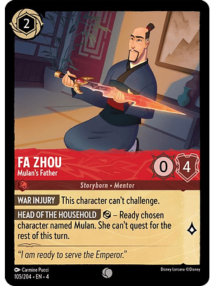 105/204 C Fa Zhou - Mulan's Father