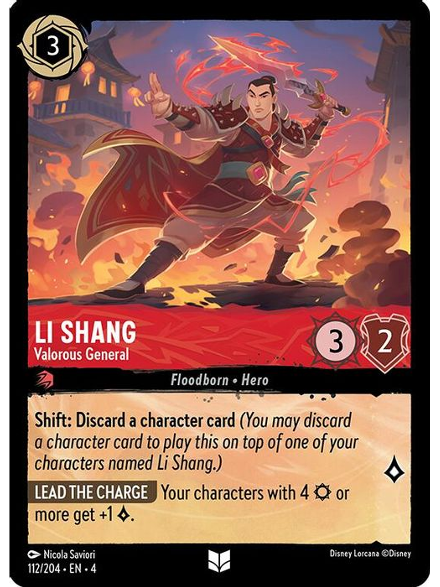 112/204 UC Li Shang - Valorous General 1