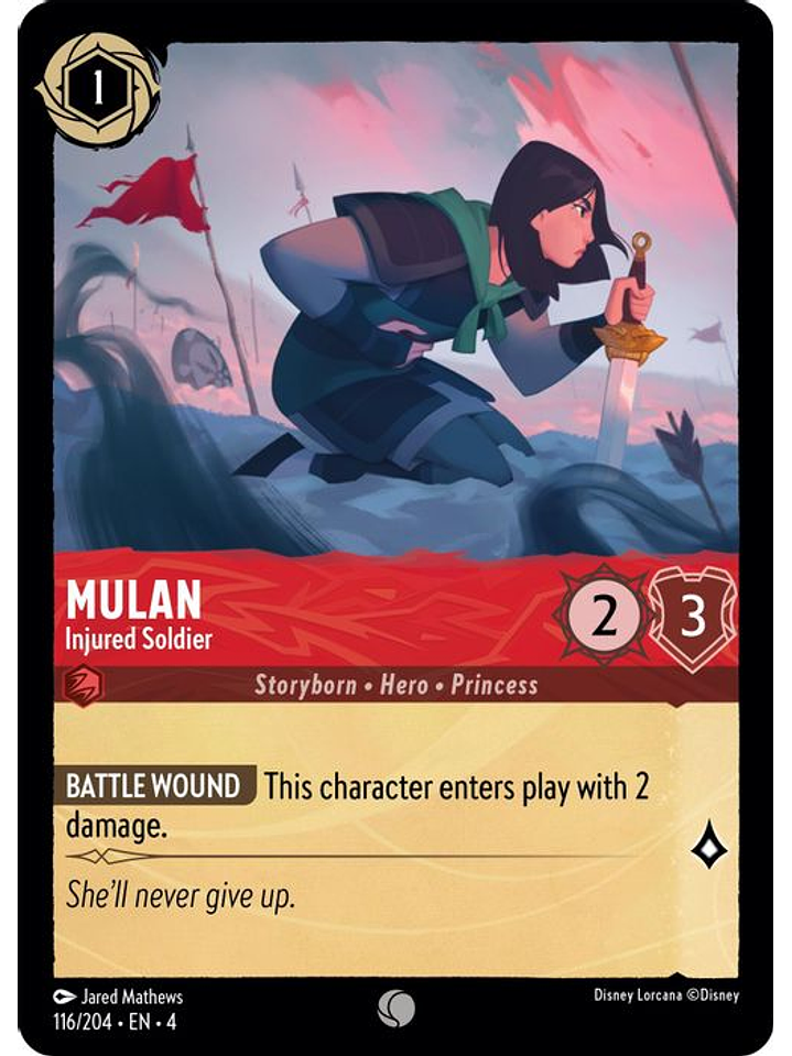 116/204 C Mulan - Injured Soldier 1