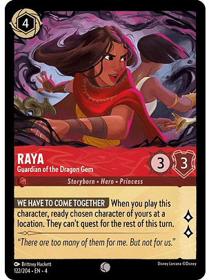 122/204 C Raya - Guardian of the Dragon Gem