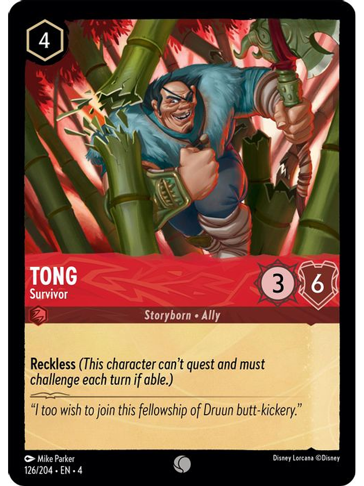 126/204 C Tong - Survivor 1