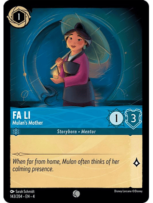 143/204 C Fa Li - Mulan's Mother