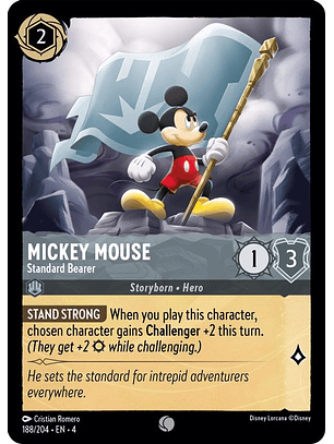 188/204 C Mickey Mouse - Standard Bearer