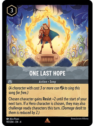 197/204 R One Last Hope