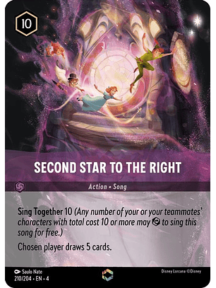 210/204 (Alternate Art) Second Star to the Right