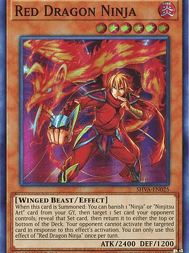 Red Dragon Ninja - SHVA-EN025 - Super Rare 1st Edition