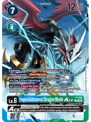 P-109 (Alternate Art) Imperialdramon: Dragon Mode ACE