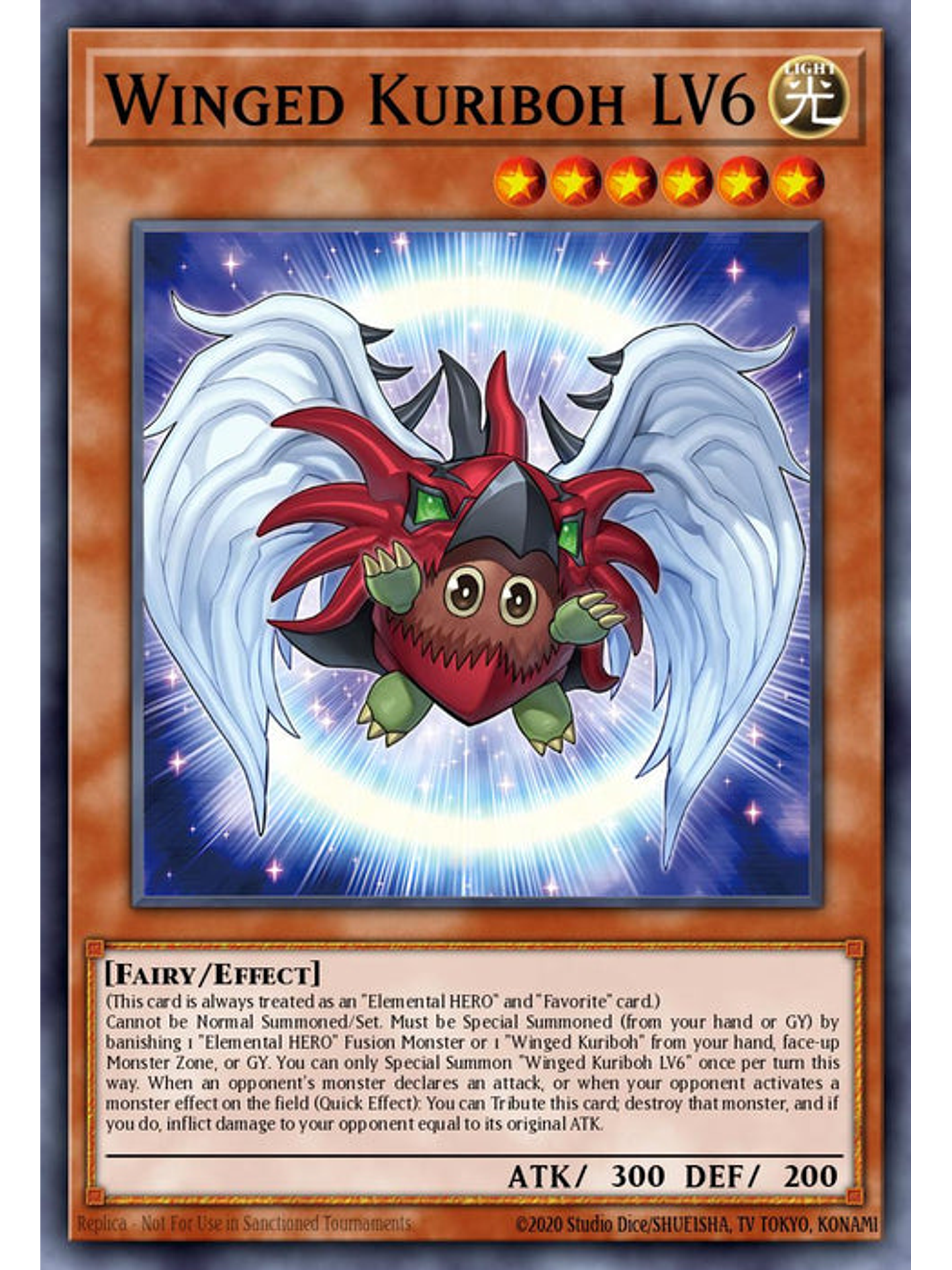 Winged Kuriboh LV6 - BLTR-EN001 - Quarter Century Secret Rare 1st Edition 1