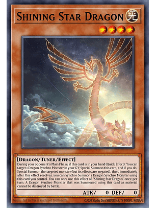 Shining Star Dragon - BLTR-EN002 - Secret Rare 1st Edition