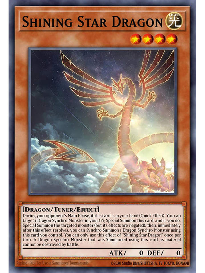 Shining Star Dragon - BLTR-EN002 - Quarter Century Secret Rare 1st Edition 1