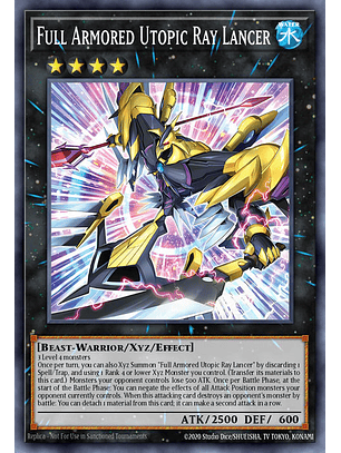 Full Armored Utopic Ray Lancer - BLTR-EN003 - Secret Rare 1st Edition