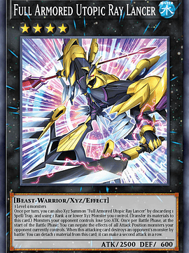 Full Armored Utopic Ray Lancer - BLTR-EN003 - Secret Rare 1st Edition