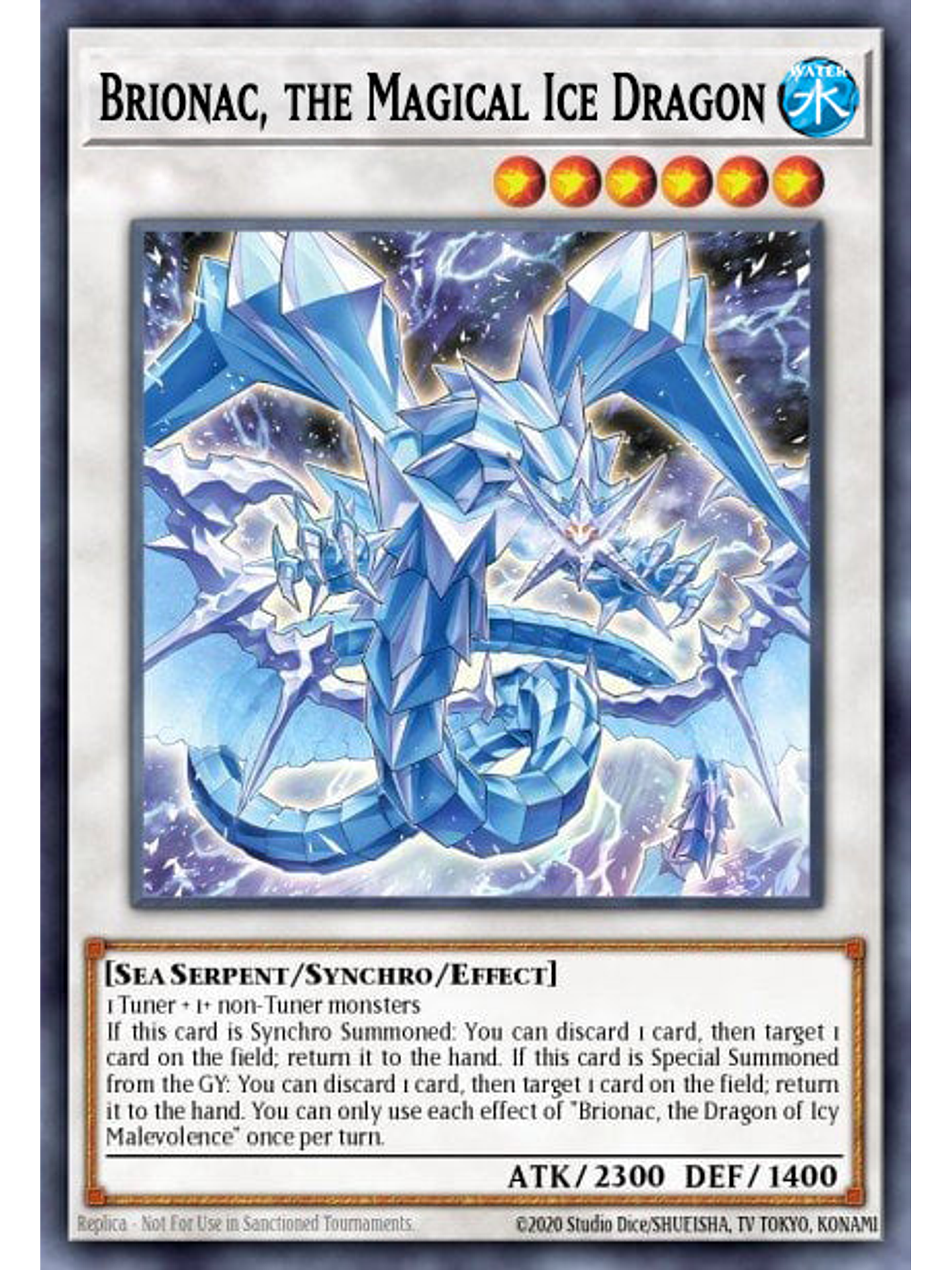 Brionac, the Magical Ice Dragon - BLTR-EN004 - Secret Rare 1st Edition 1