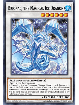 Brionac, the Magical Ice Dragon - BLTR-EN004 - Secret Rare 1st Edition