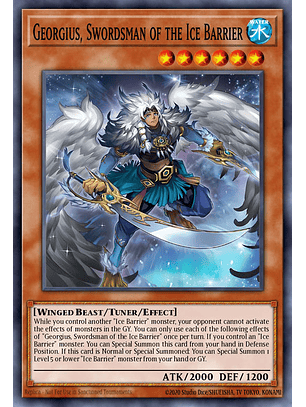 Georgius, Swordman of the Ice Barrier - BLTR-EN006 - Secret Rare 1st Edition
