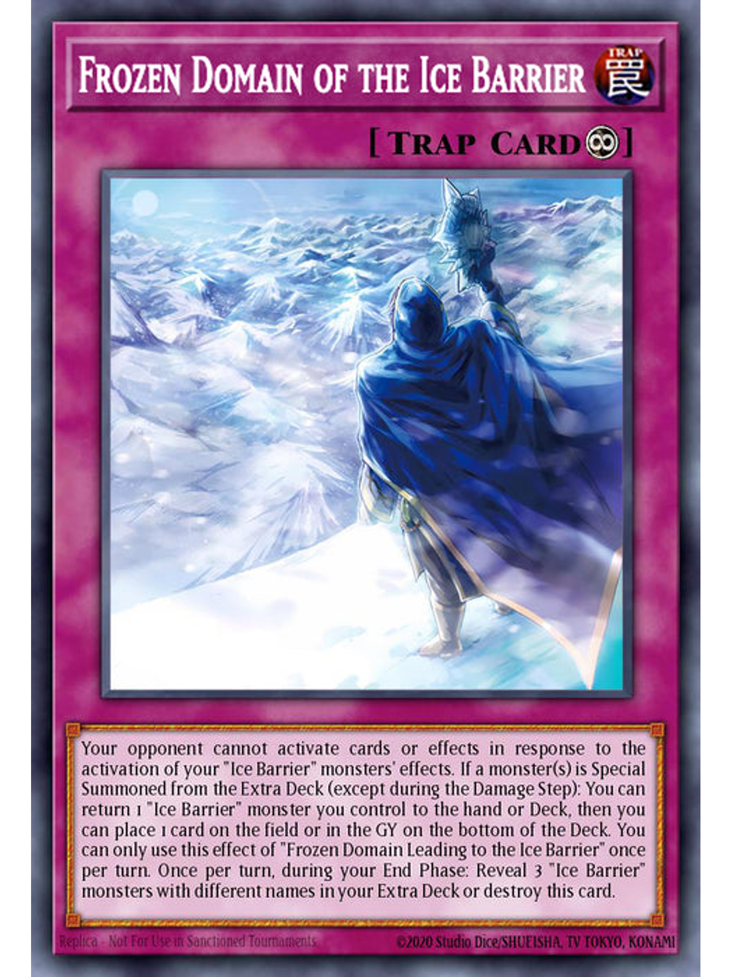 Frozen Domain of the Ice Barrier - BLTR-EN008 - Ultra Rare 1st Edition 1