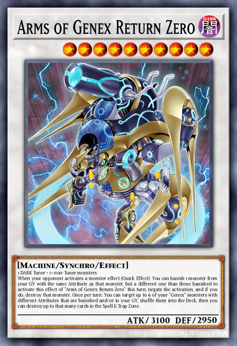 Arms of Genex Return Zero - BLTR-EN009 - Secret Rare 1st Edition