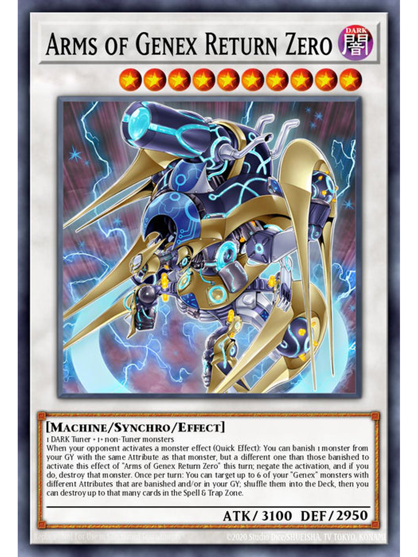 Arms of Genex Return Zero - BLTR-EN009 - Secret Rare 1st Edition 1