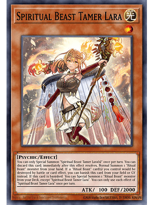 Spiritual Beast Tamer Lara - BLTR-EN017 - Secret Rare 1st Edition