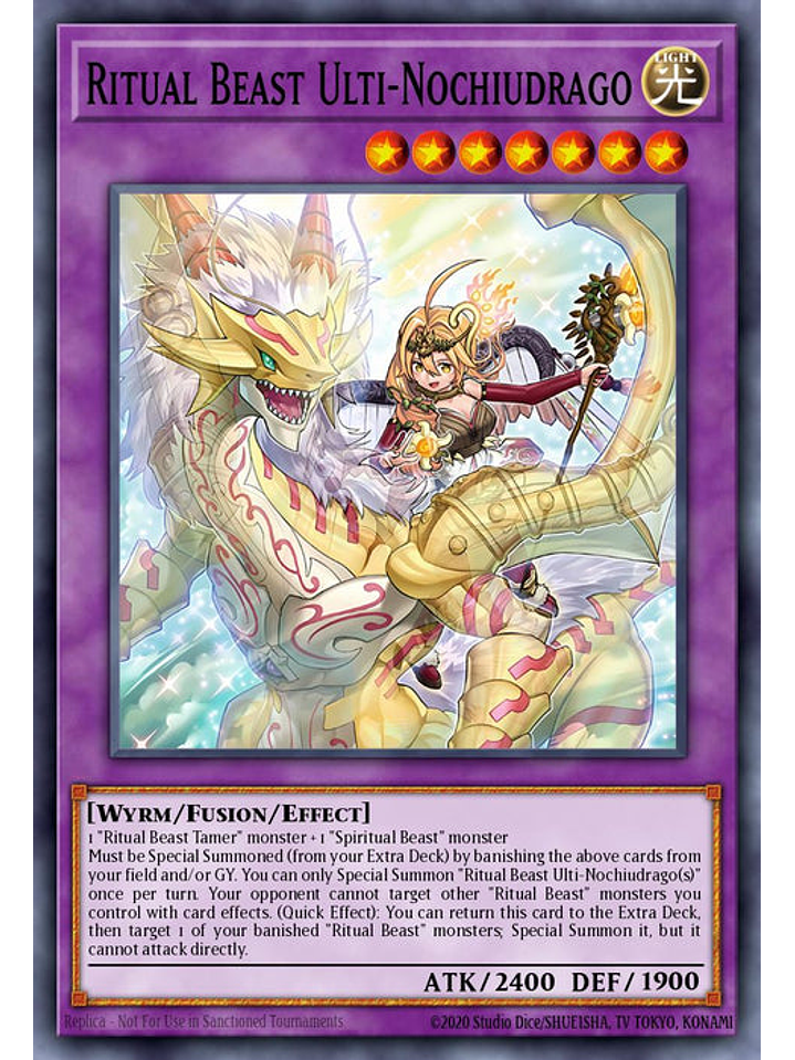 Ritual Beast Ulti-Nochiudrago - BLTR-EN018 - Secret Rare 1st Edition 1
