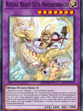 Ritual Beast Ulti-Nochiudrago - BLTR-EN018 - Secret Rare 1st Edition