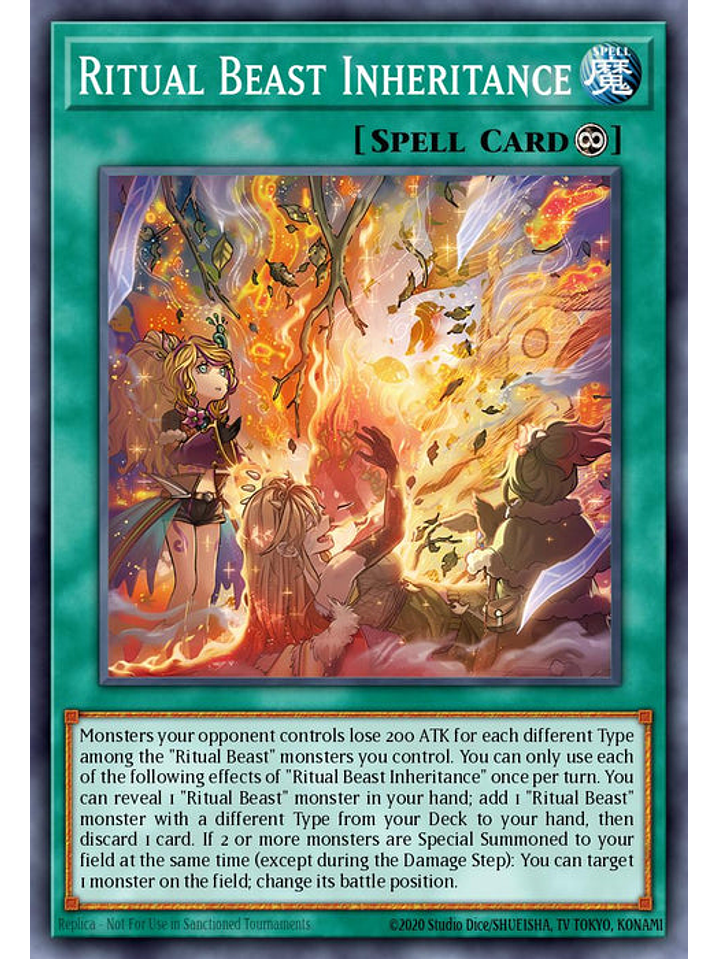 Ritual Beast Inheritance - BLTR-EN020 - Secret Rare 1st Edition 1