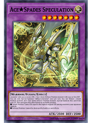 Ace Spades Speculation - BLTR-EN039 - Secret Rare 1st Edition