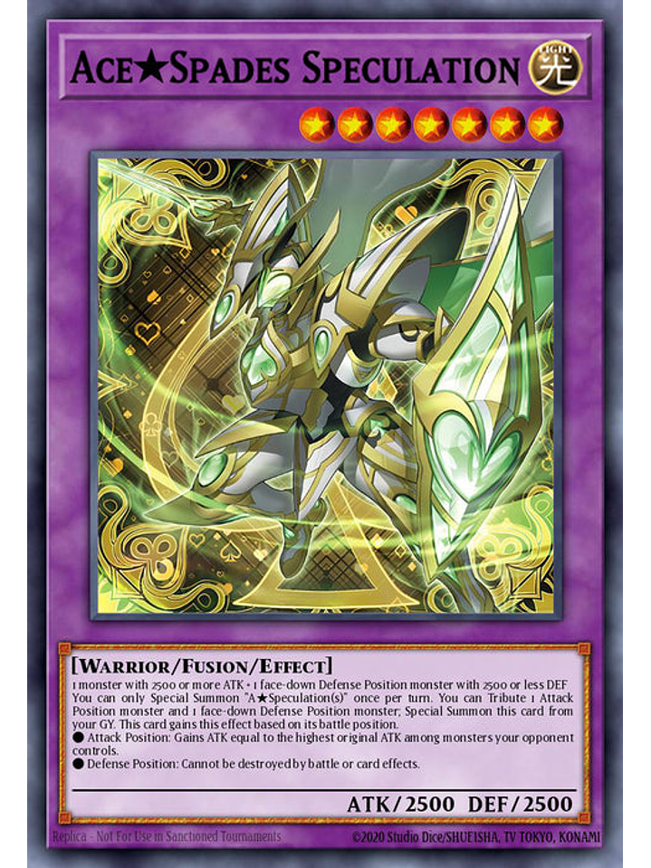 Ace Spades Speculation - BLTR-EN039 - Secret Rare 1st Edition 1
