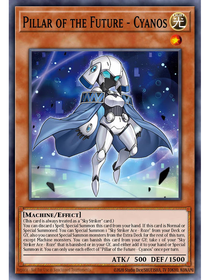 Pillar of the Future - Cyanos - BLTR-EN043 - Ultra Rare 1st Edition 1
