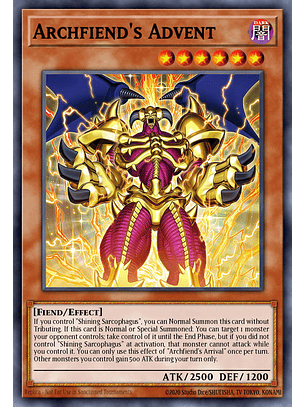 Archfiend's Advent - BLTR-EN046 - Secret Rare 1st Edition
