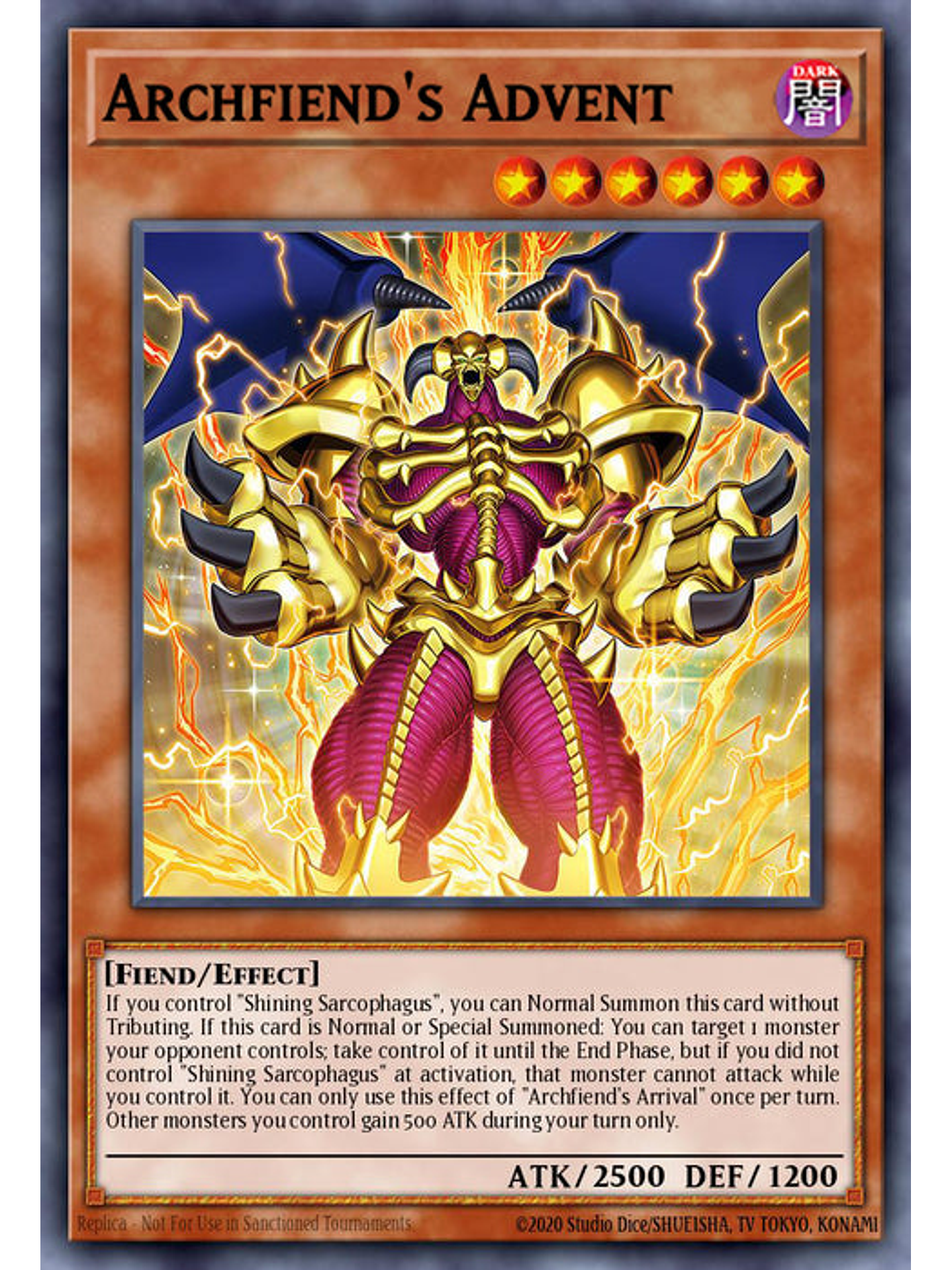 Archfiend's Advent - BLTR-EN046 - Quarter Century Secret Rare 1st Edition 1