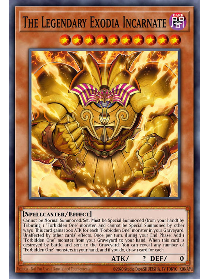 The Legendary Exodia Incarnate - BLTR-EN051 - Secret Rare 1st Edition 1