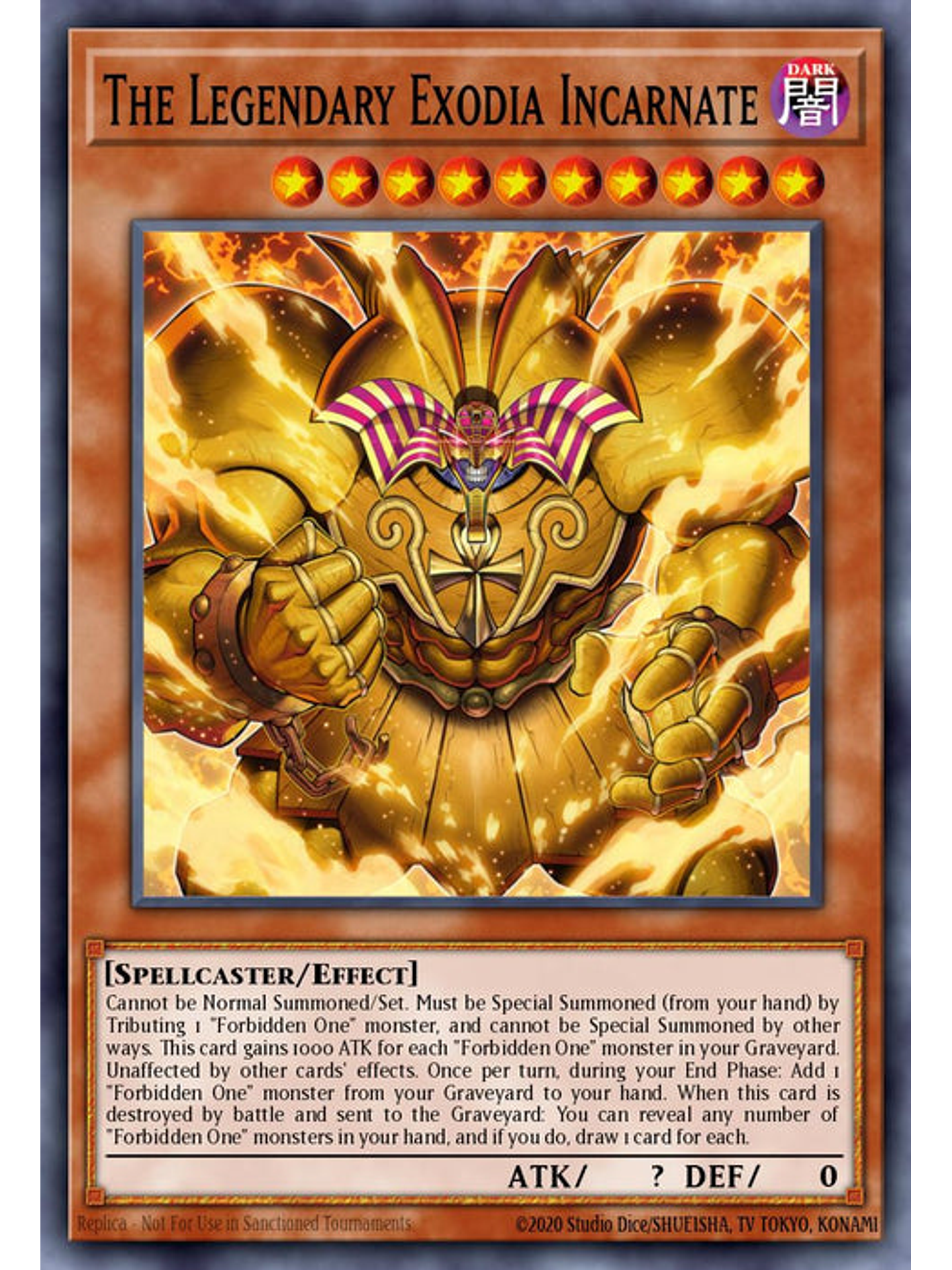 The Legendary Exodia Incarnate - BLTR-EN051 - Quarter Century Secret Rare 1st Edition 1