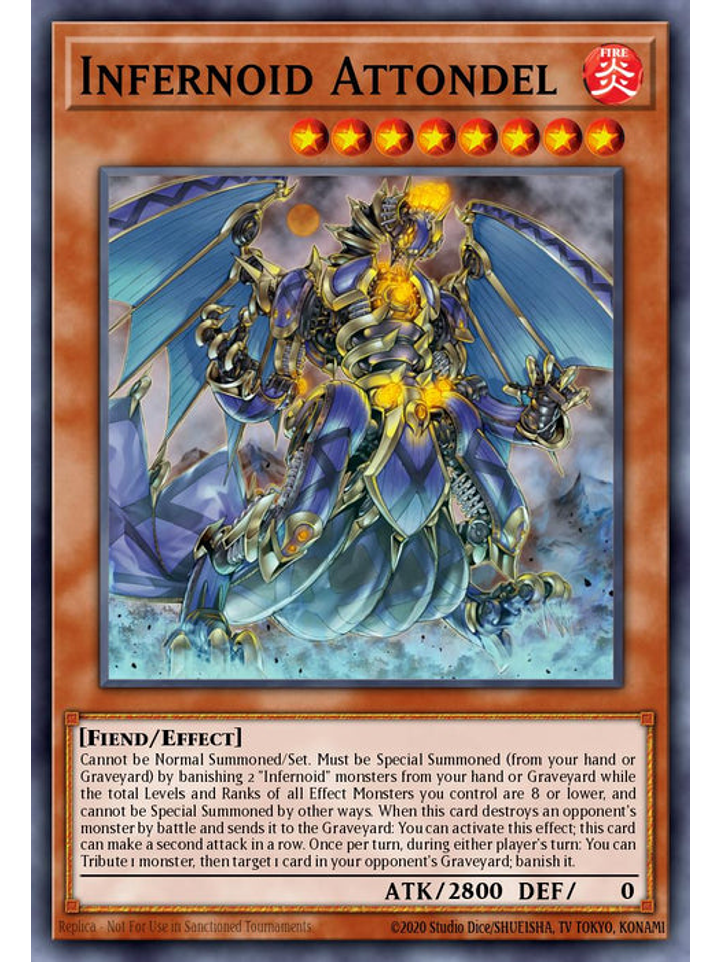 Infernoid Attondel - BLTR-EN064 - Ultra Rare 1st Edition 1