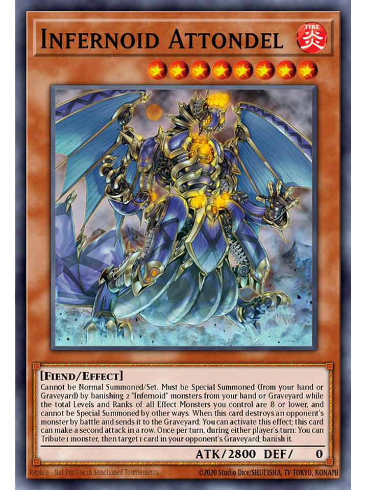 Infernoid Attondel - BLTR-EN064 - Ultra Rare 1st Edition 1