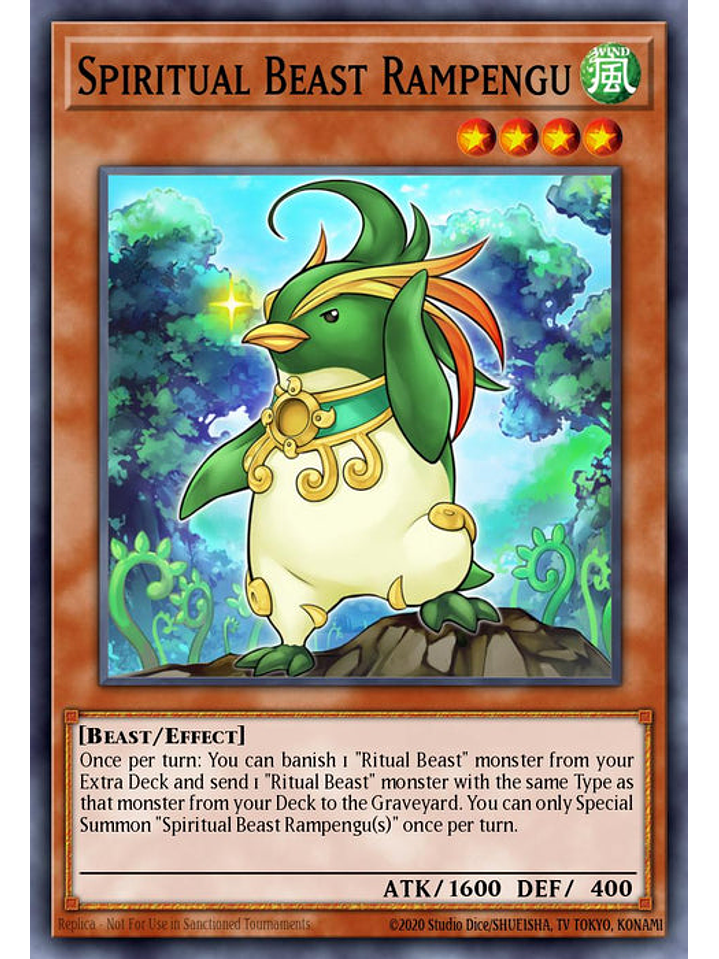 Spiritual Beast Rampengu - BLTR-EN066 - Ultra Rare 1st Edition 1