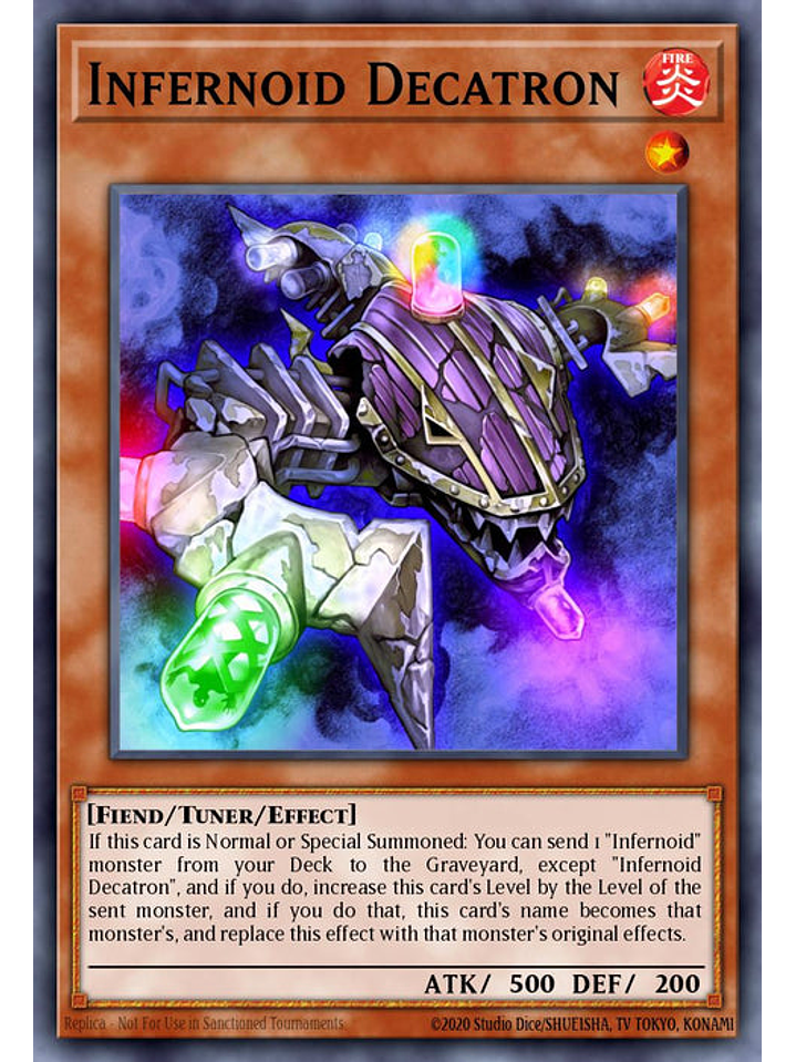 Infernoid Decatron - BLTR-EN069 - Quarter Century Secret Rare 1st Edition 1