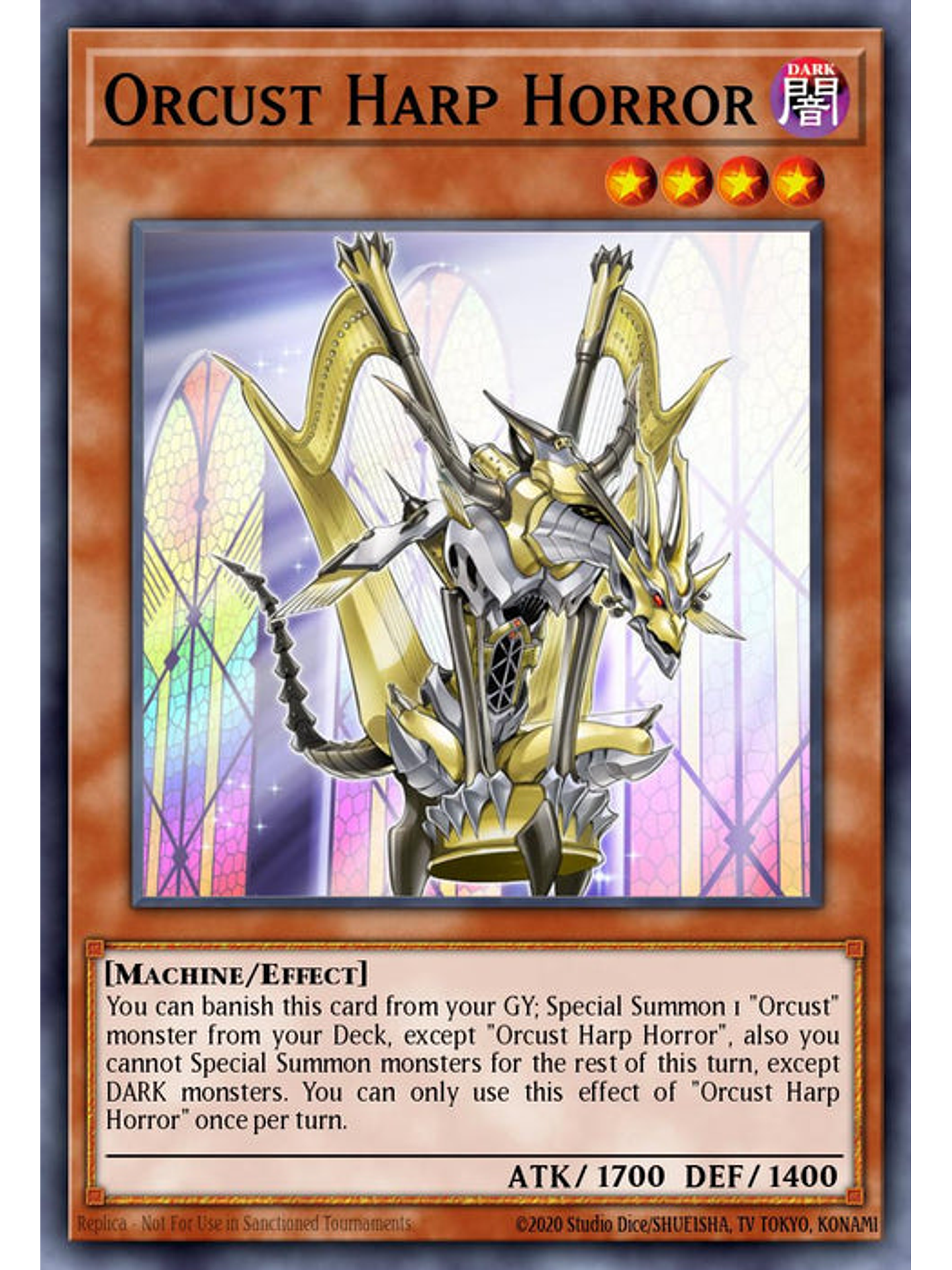 Orcust Harp Horror - BLTR-EN071 - Quarter Century Secret Rare 1st Edition 1