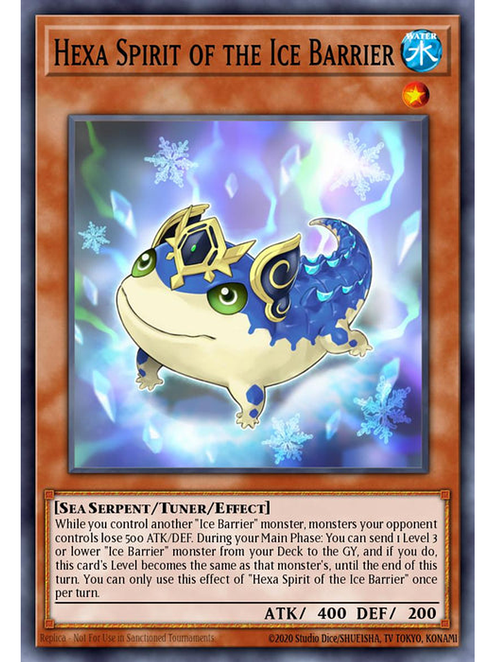 Hexa Spirit of the Ice Barrier - BLTR-EN074 - Ultra Rare 1st Edition 1
