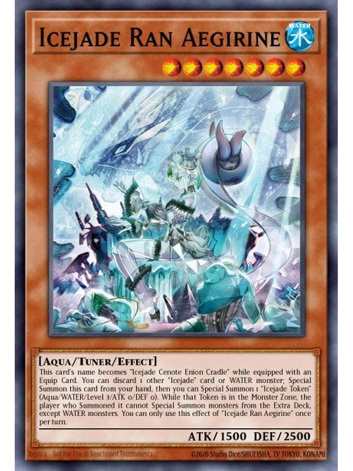 Icejade Ran Aegirine - BLTR-EN081 - Secret Rare 1st Edition 1