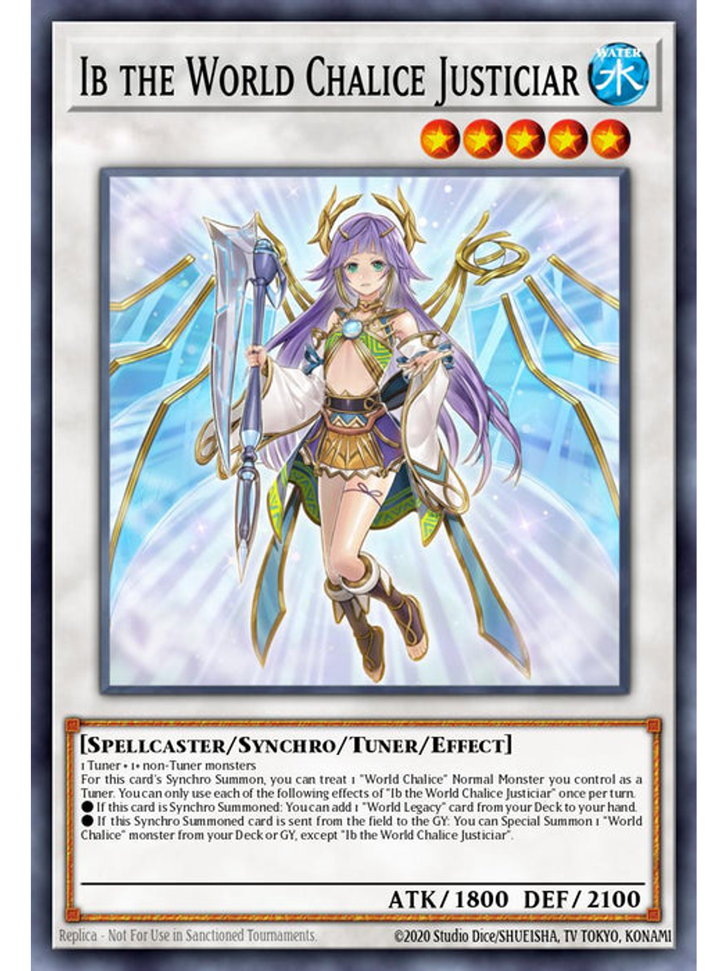 Ib the World Chalice Justiciar - BLTR-EN089 - Ultra Rare 1st Edition 1