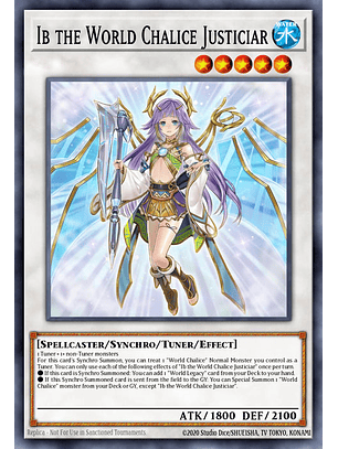 Ib the World Chalice Justiciar - BLTR-EN089 - Ultra Rare 1st Edition